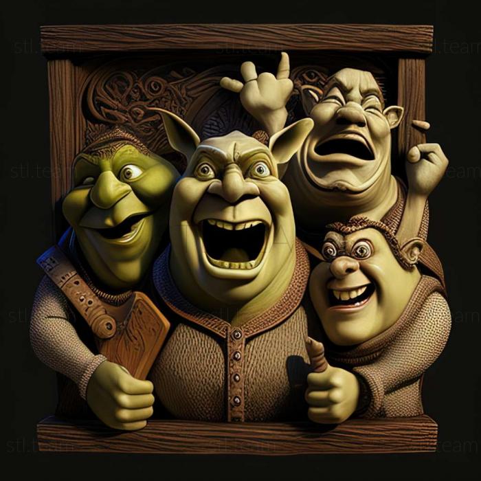 3D model Shrek 2 Team Action game (STL)